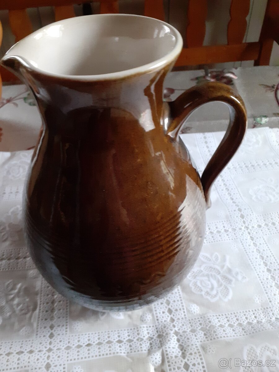 Retro džbány, Korbel,chodska keramika - 6