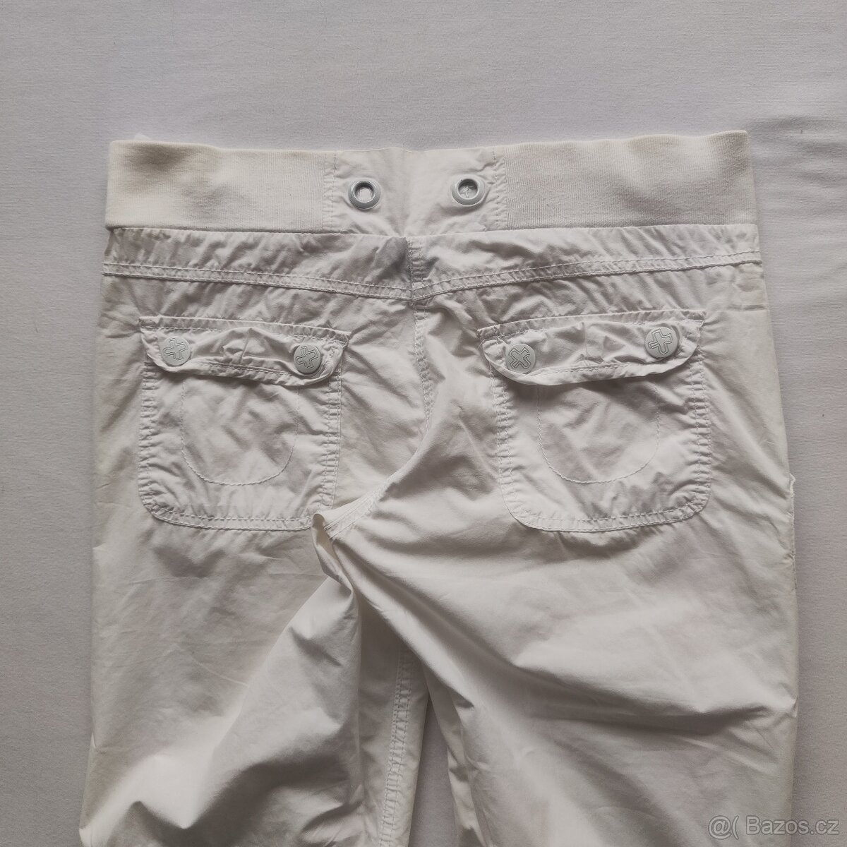Dámské letní plátěné bílé kalhoty Crazyworld v 38 - 6
