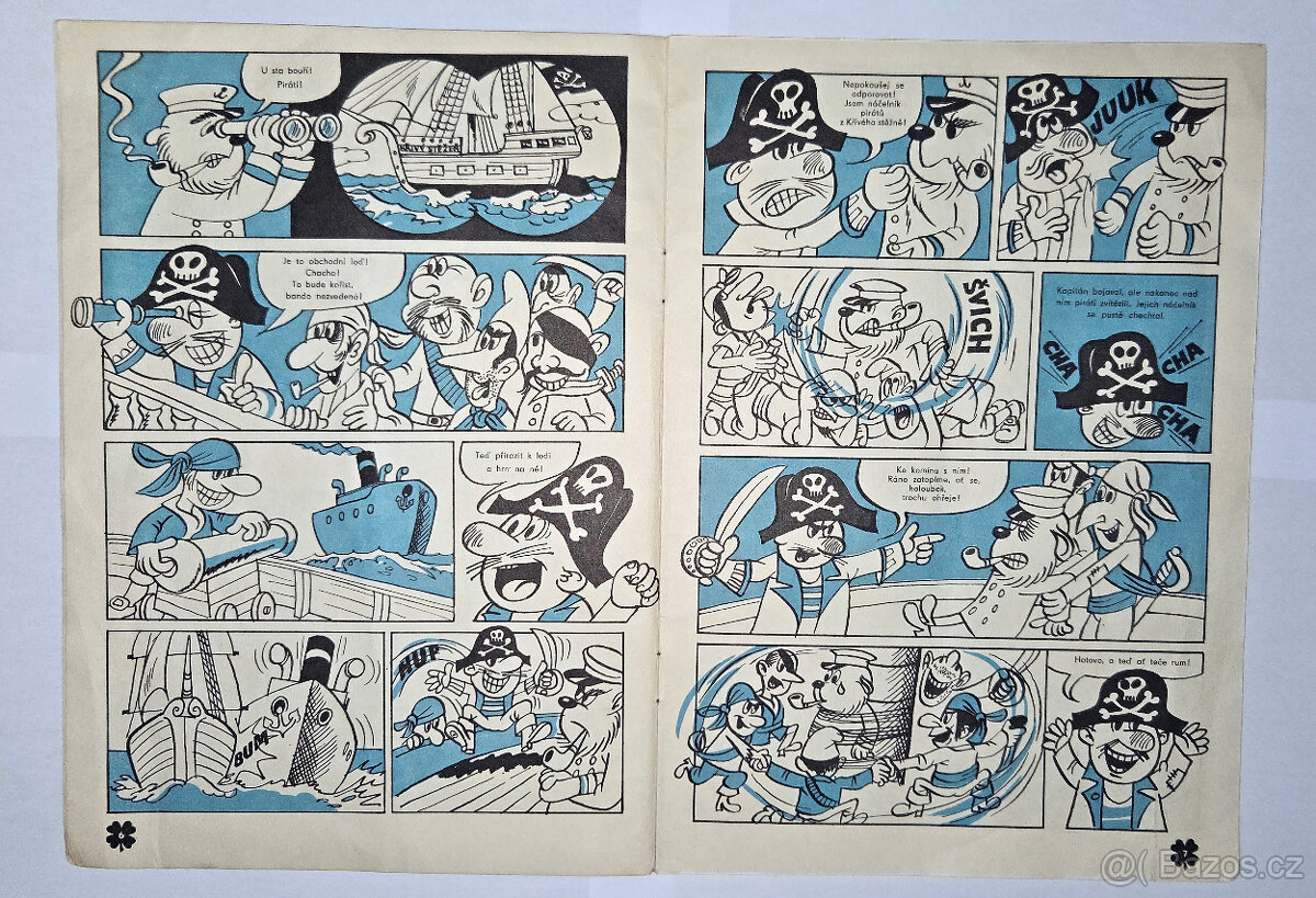Čtyřlístek č.2 - Mezi piráty - Original 1969 - 6