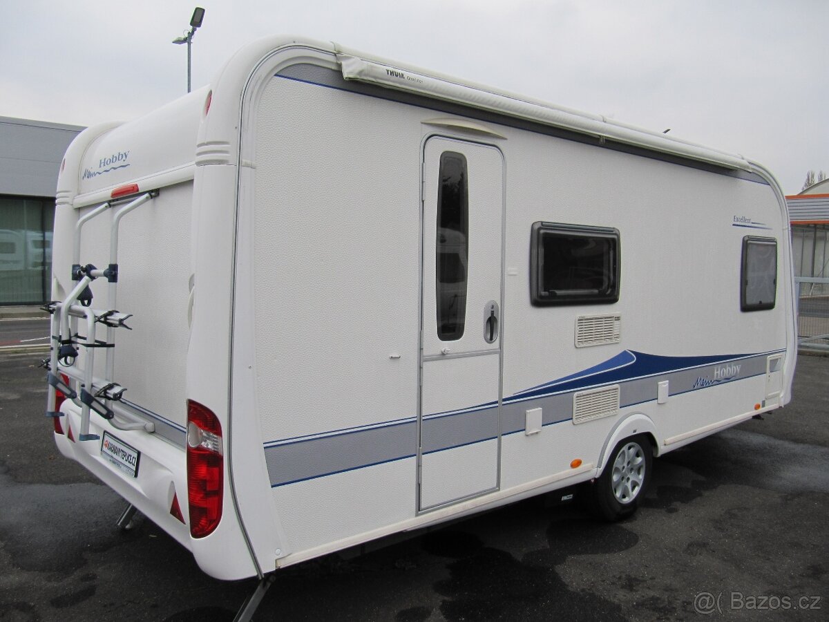 Prodám karavan Hobby 500 kmfe,r.v2009 + mover + markýza - 6