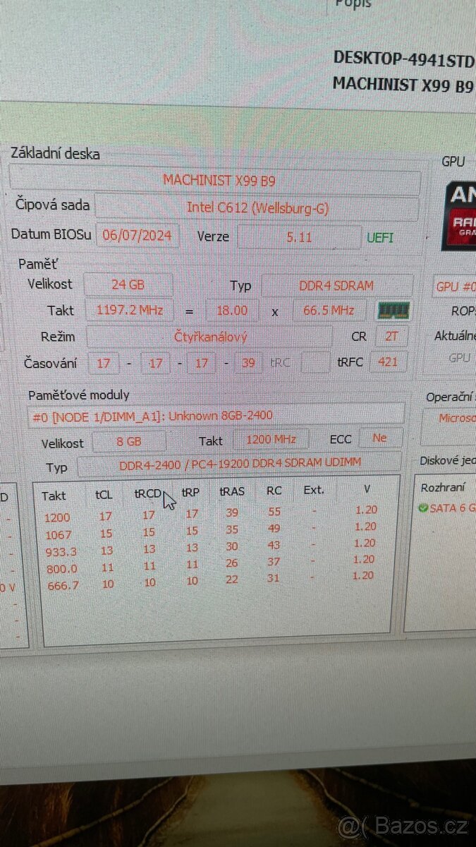 Výkonný PC – Intel 18 jader / AMD W5700 / SSD + 1TB HDD - 6