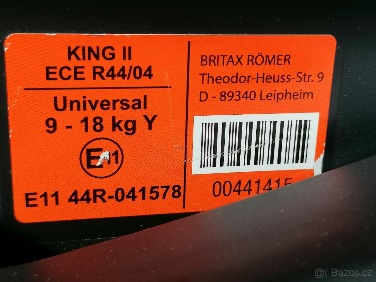 Autosedačka Britax Römer King II - 6