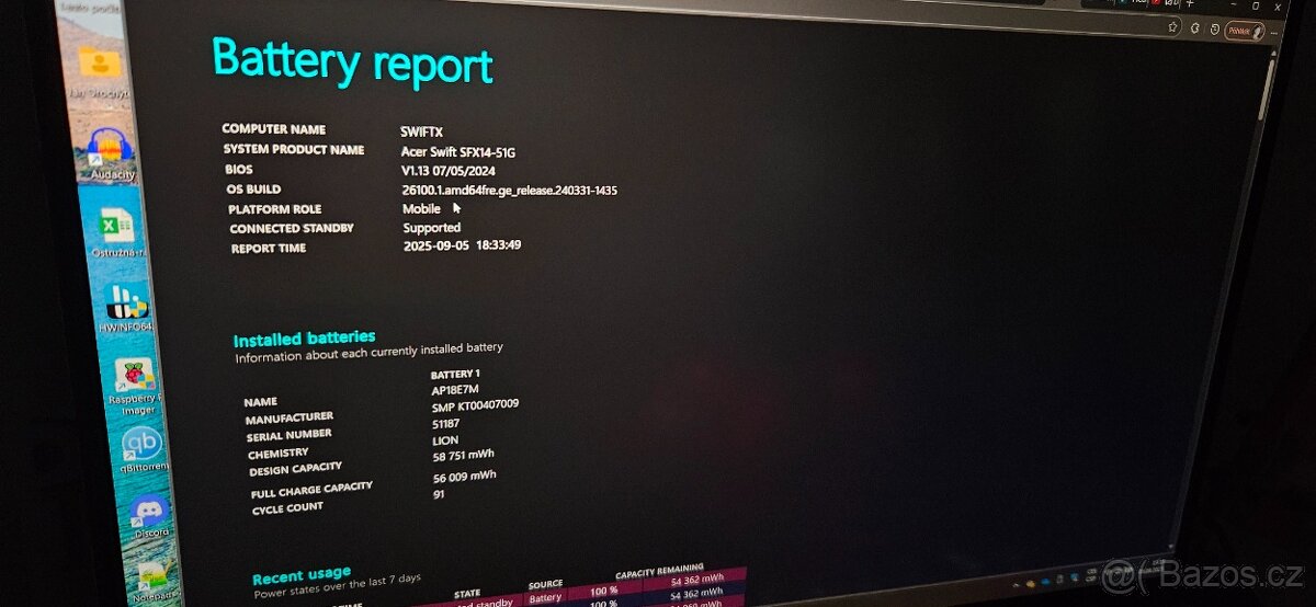 Výkonný notebook Acer Swift X - SFX14-51G - 6