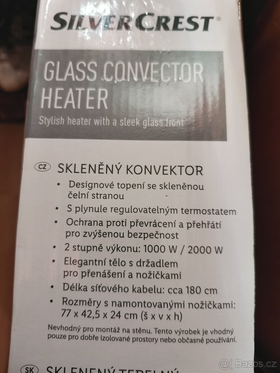 Silvercrest Skleněný přímotop SGH 2000 B3 - 6