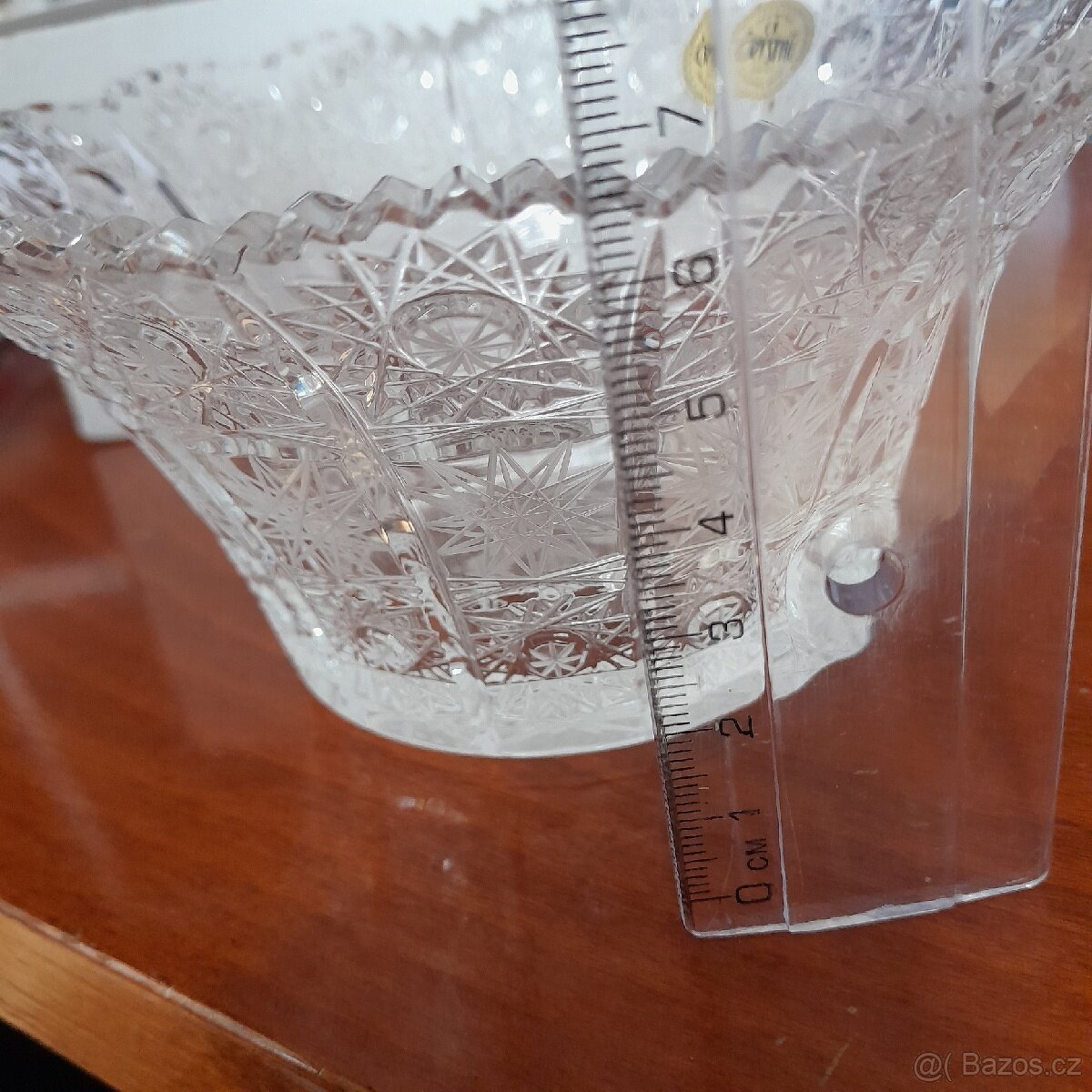 Krásná broušená miska - 6