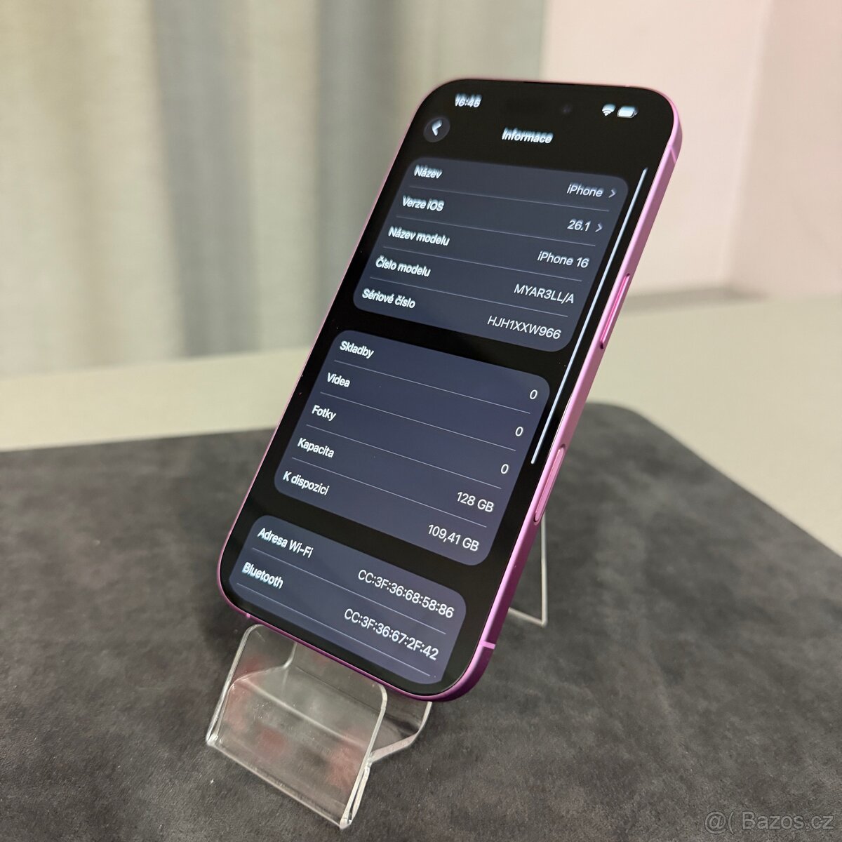 iPhone 16 128GB růžový, nový, 12 měsíců záruka - 6