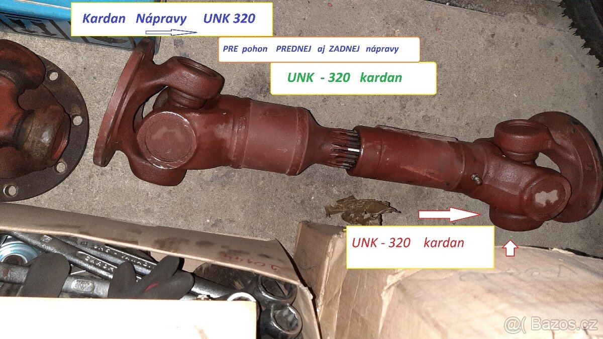 Kardany a dily UNK320 ,LKT 120 UNC201 - 6