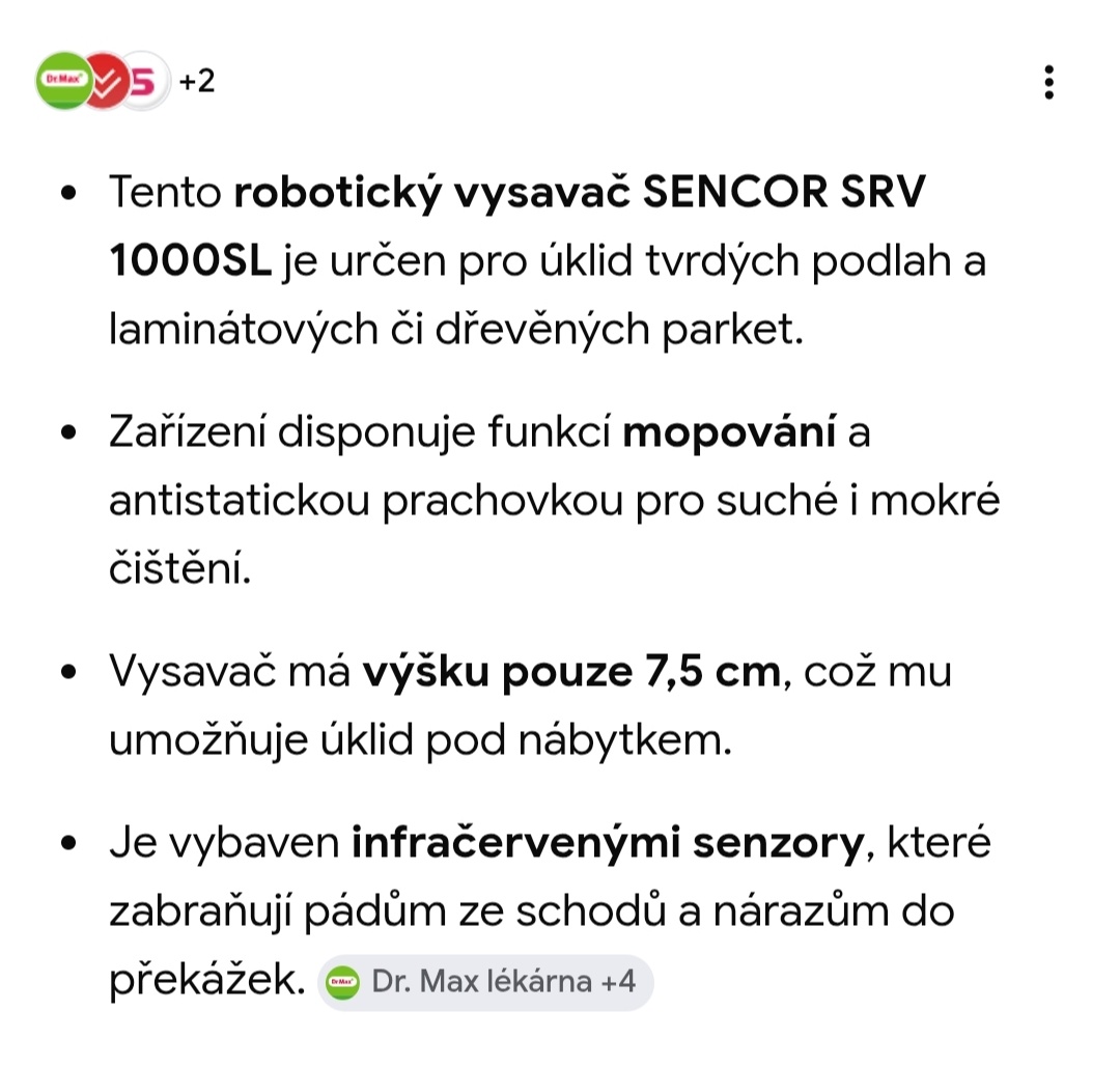 Robotický vysavač Sencor - 6