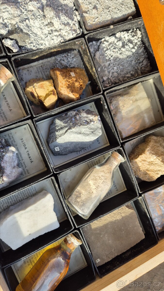 Starožitná školní sbírka minerálů - 6
