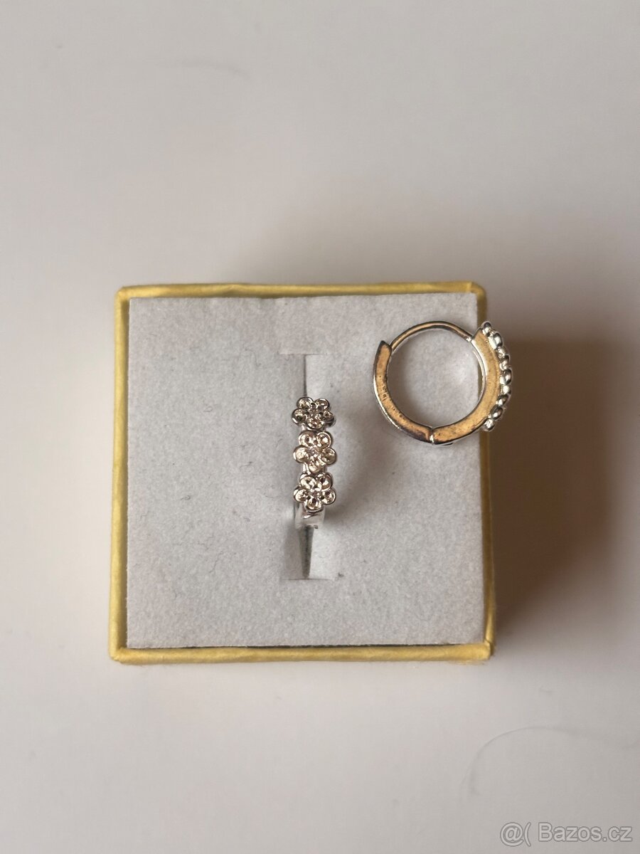 Nové stříbrné náušnice punc 925 - 6