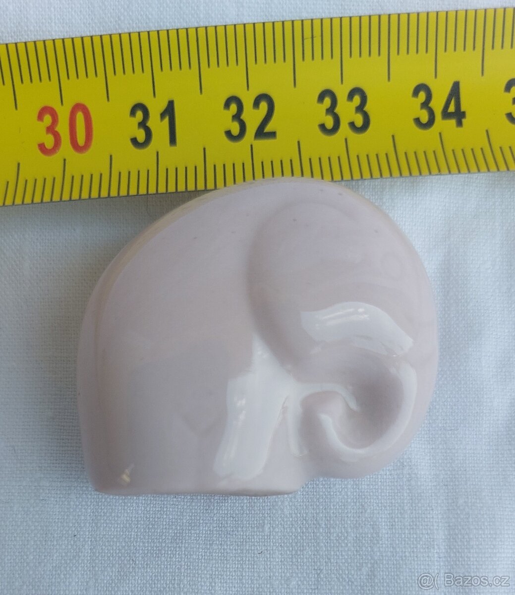 zvířátka z růžového porcelánu, figurky - 6