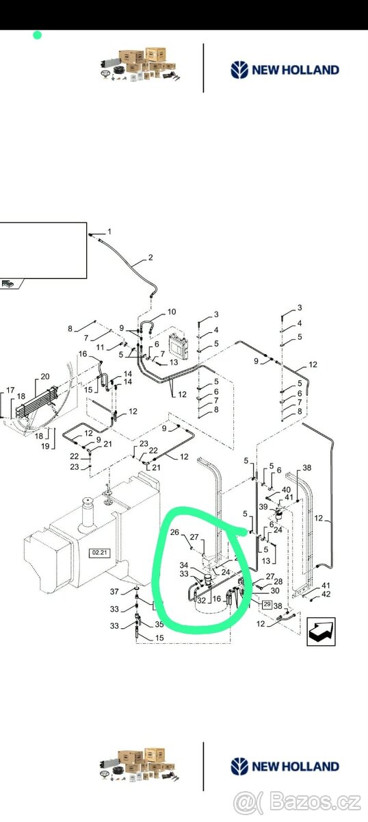 Prodám podávácí palivovou pumpu pro New holland CX,CR Case - 6