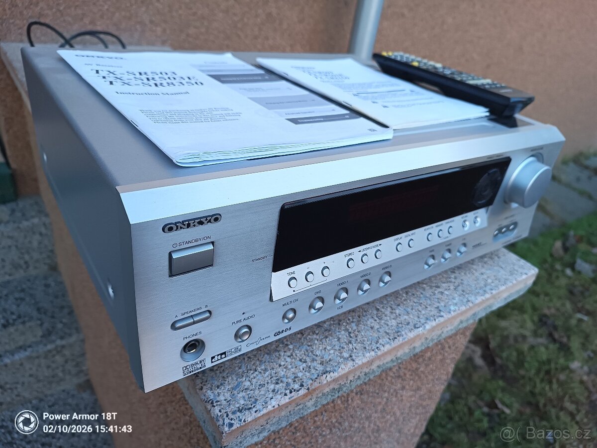 ONKYO TX-SR503E RECEIVER+CZ návod, dálka - 6