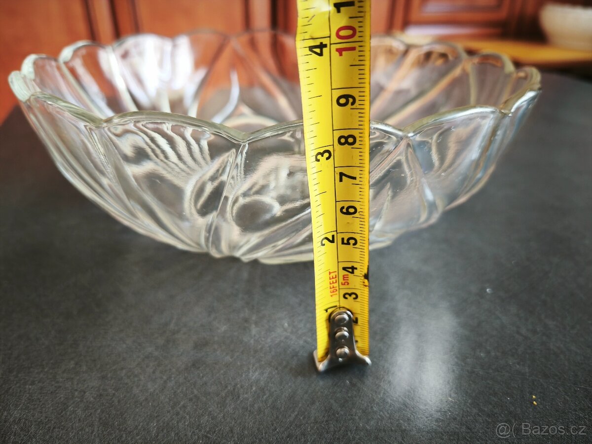 Retro skleněná miska. - 6