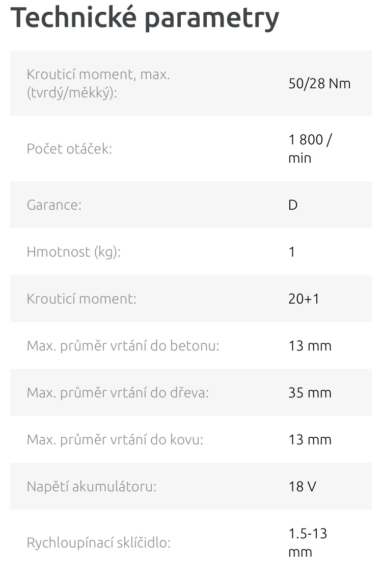 Aku vrtací šroubovák - 6