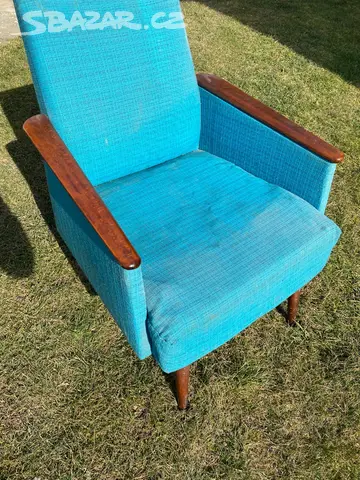 Retro kresla, kreslo GERA, brusel - 6