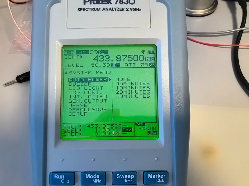 Protek 7830 spektrální analyzátor 2,9 GHz - 6