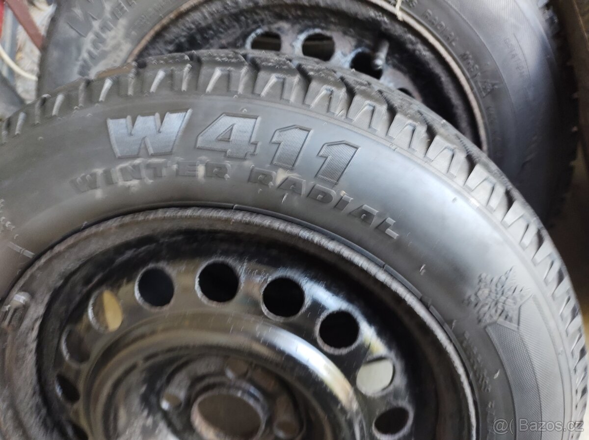 175/65 R14 ZIMNÍ + disky4x100 - VYSOKÝ HRUBÝ VZOREK - 6