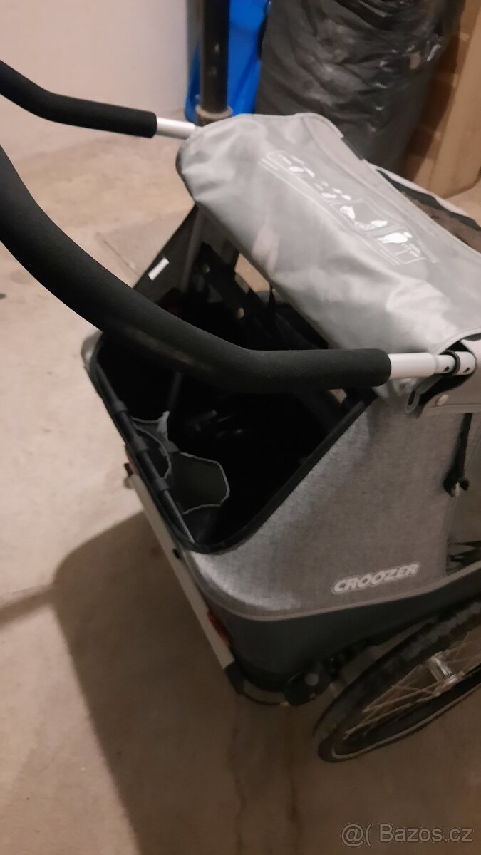 Vozík - kočárek za kolo pro 2 děti CROOZER - 6