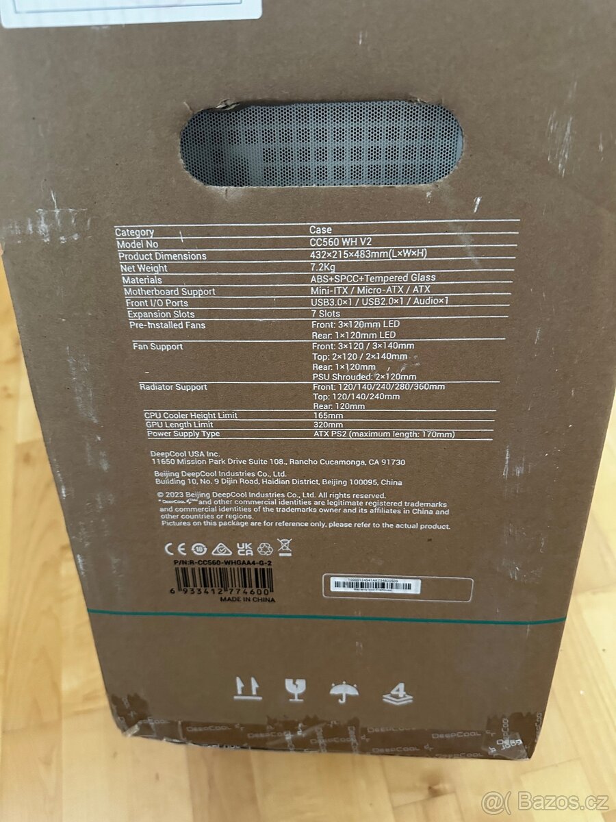DeepCool CC560 White V2 bílá PC skříň - 6