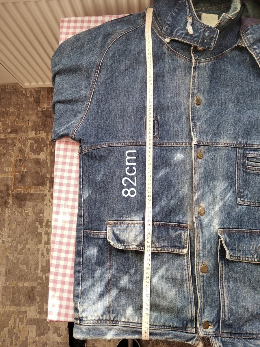 Riflová bunda s kapucí - 6