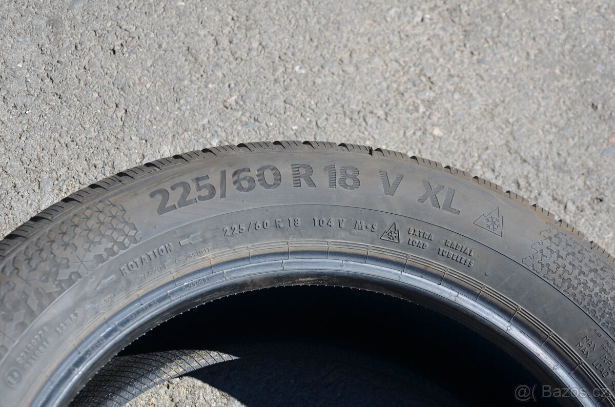 225/60 R18 Continental zánovní zimní pneumatiky - 6