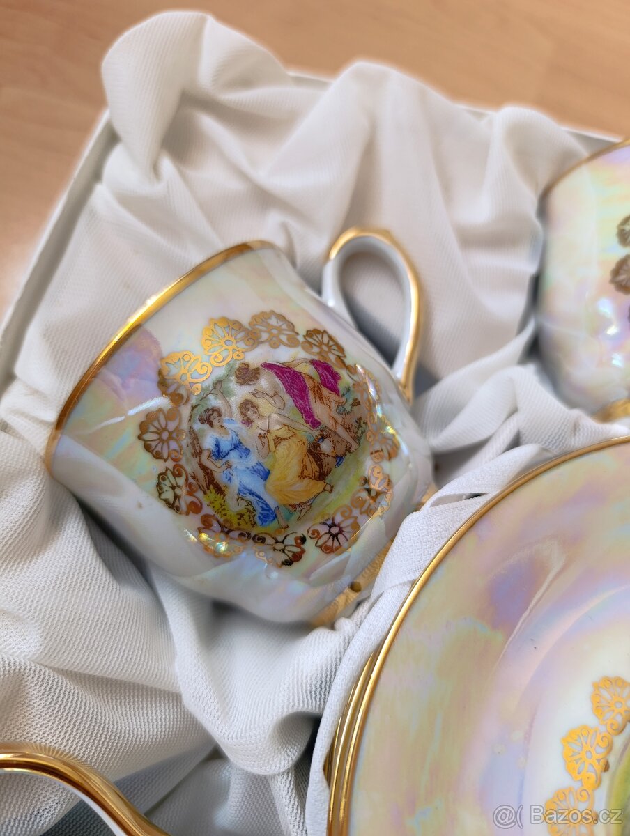 Porcelánová starožitná sada nádobí - 6