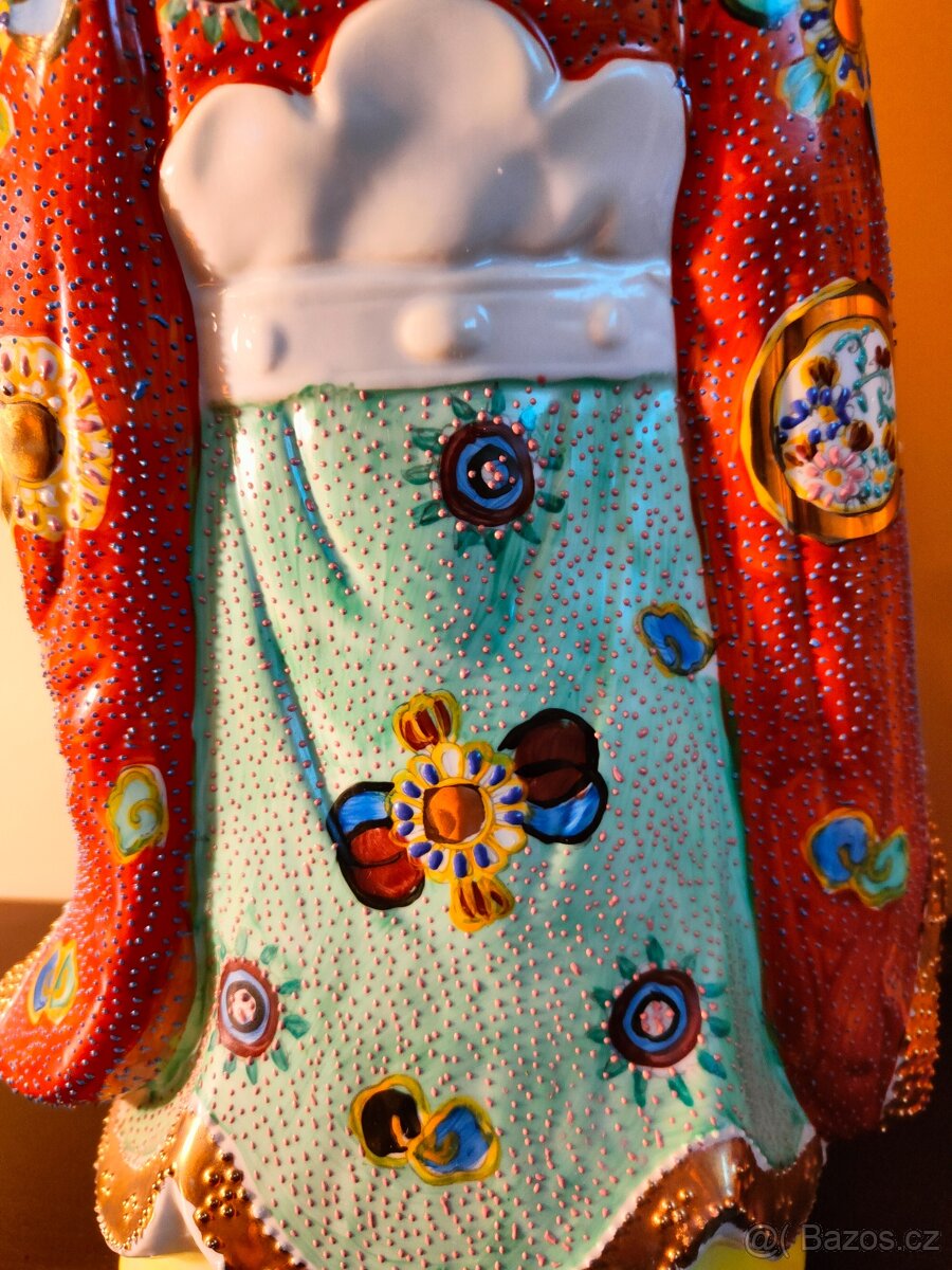 3 čínske sochy porcelán - 6