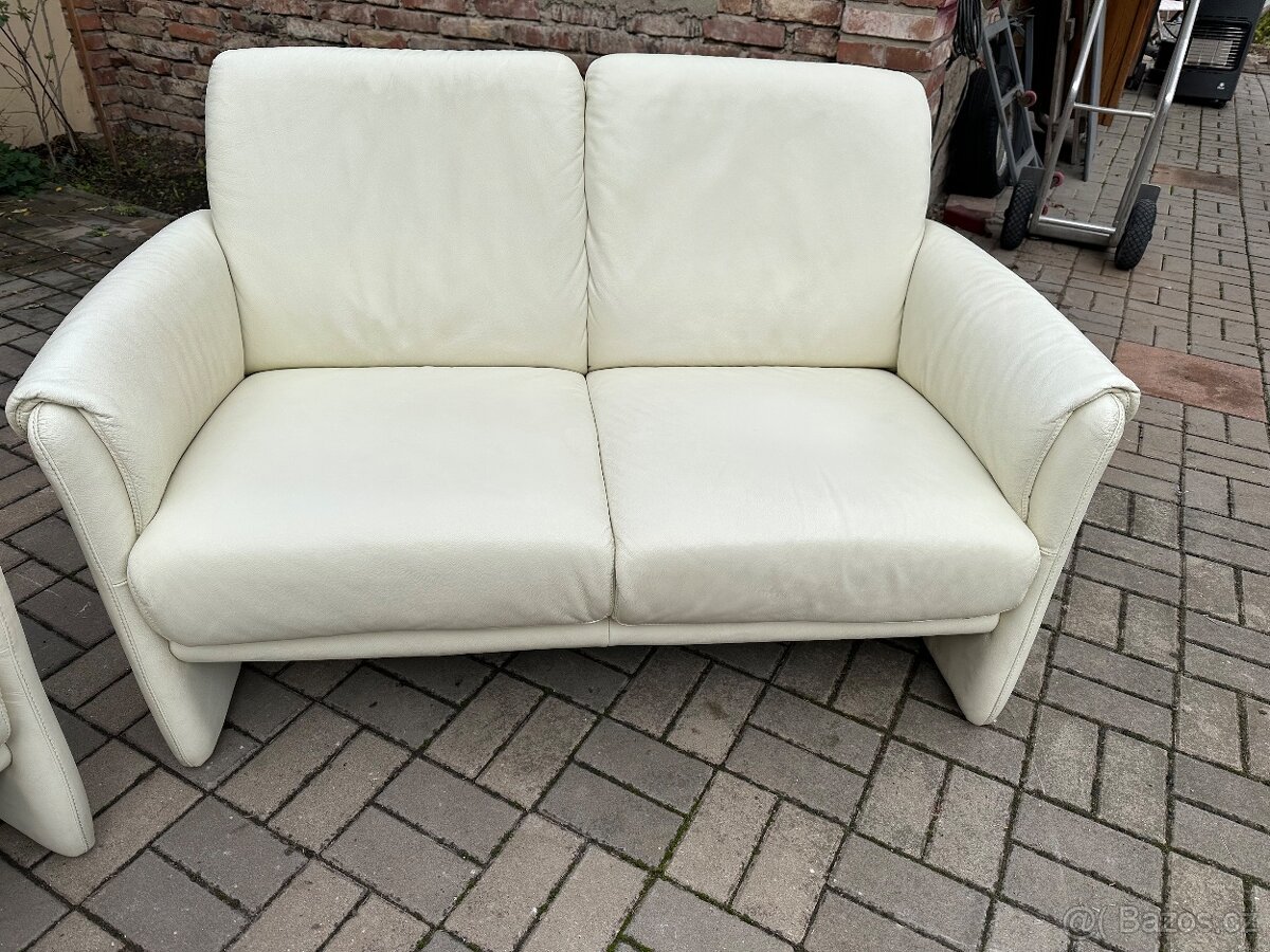 Kožená sedací souprava Elastoform® 3+2 VÝBORNÝ STAV - 6