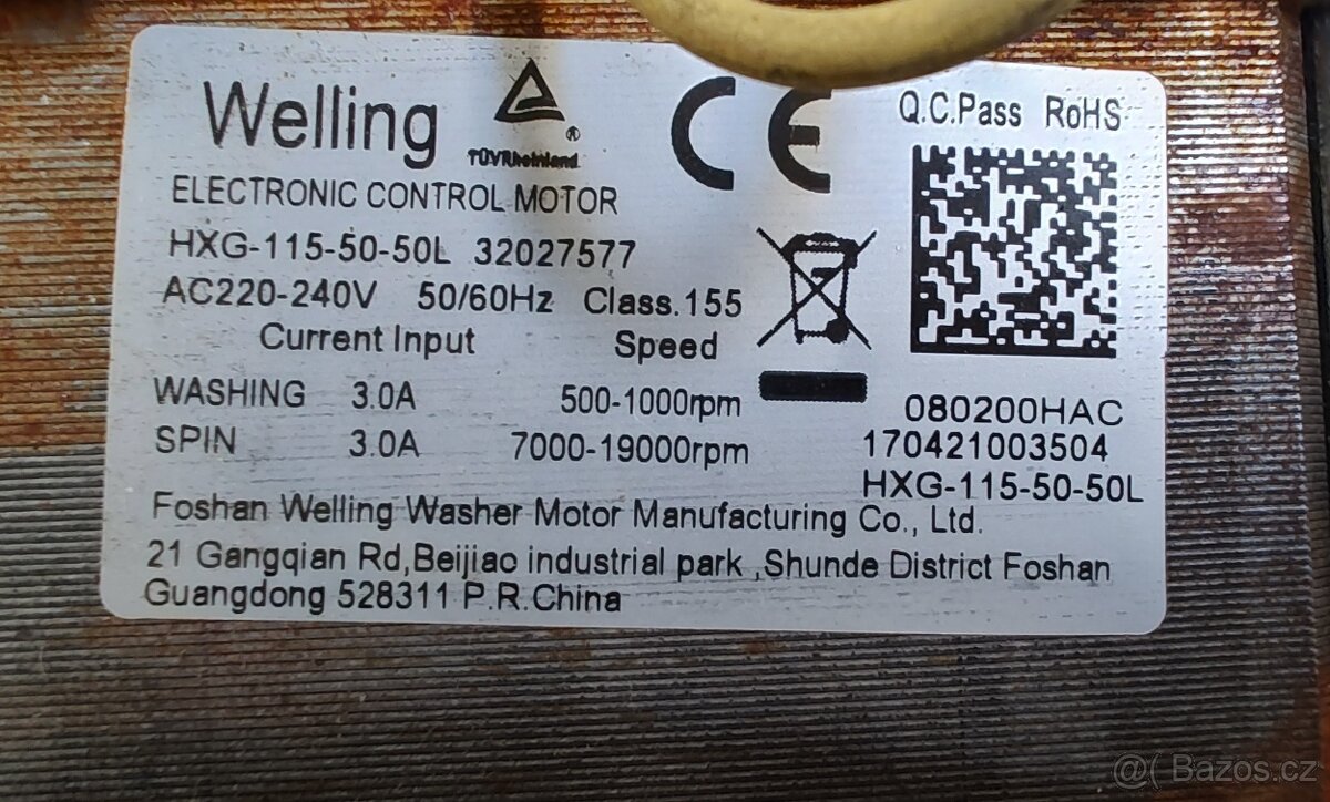 Pračka ECG EWF 1053 MA na díly viz foto - 6