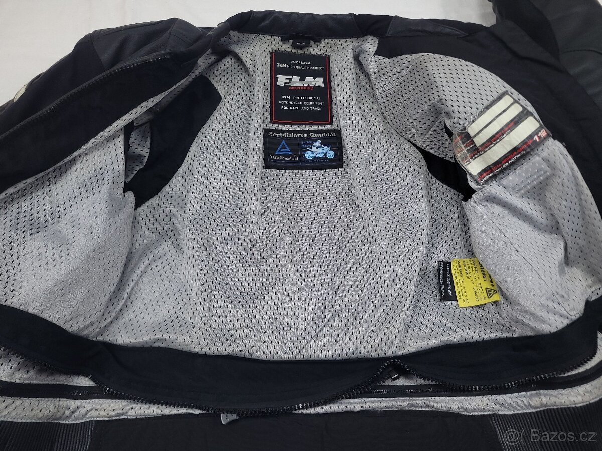 FLM Greyhound pánska kožená moto kombinéza XL/L 54/52 - 6