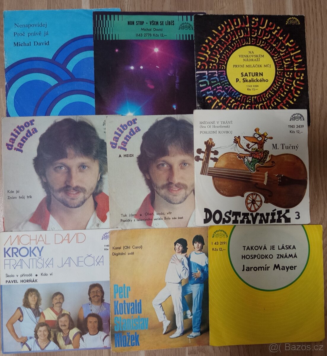 SP vinylové desky různých interpretů v perfektním stavu - 6