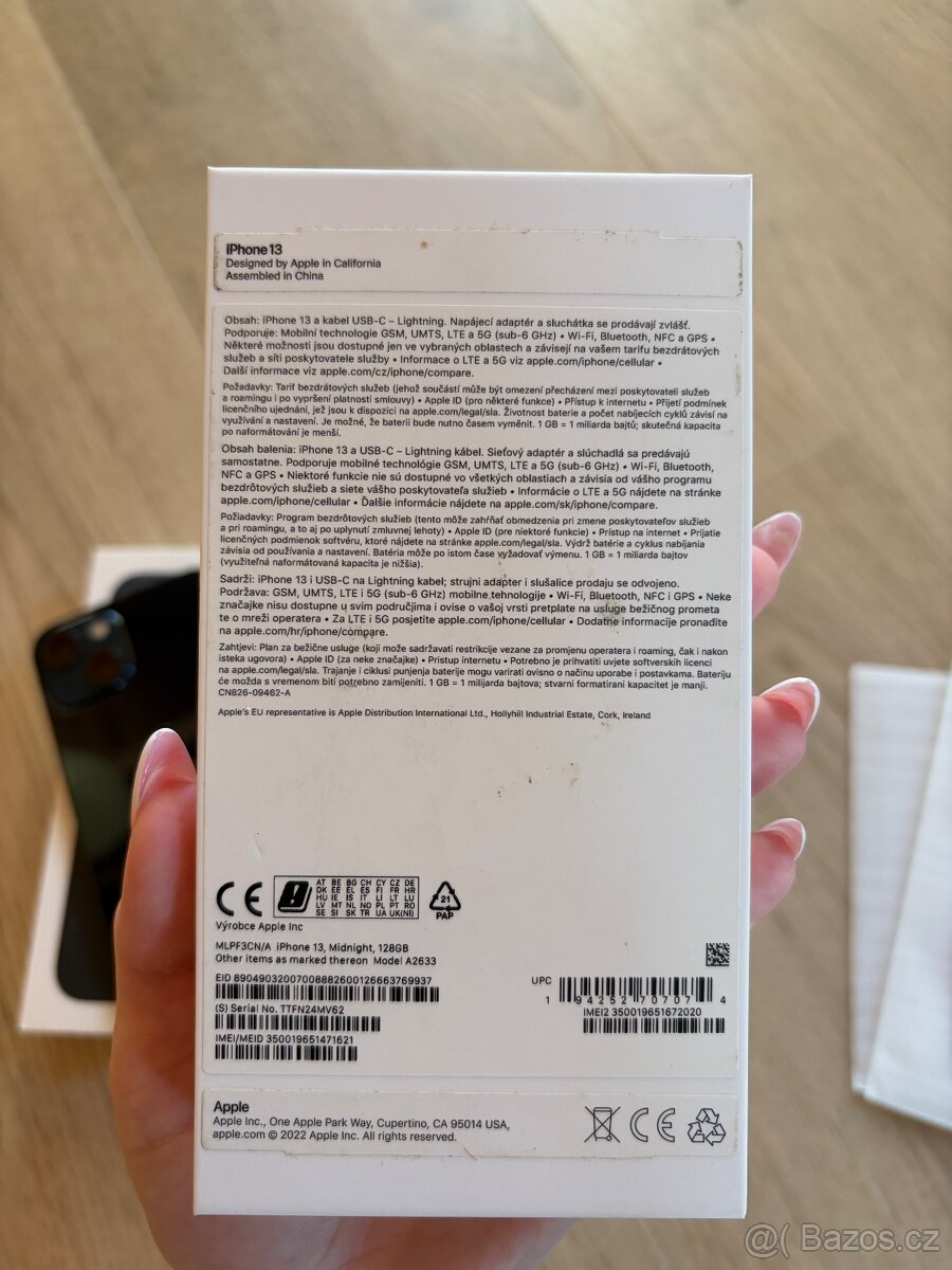 iPhone 13, Midnight, 128GB - 6