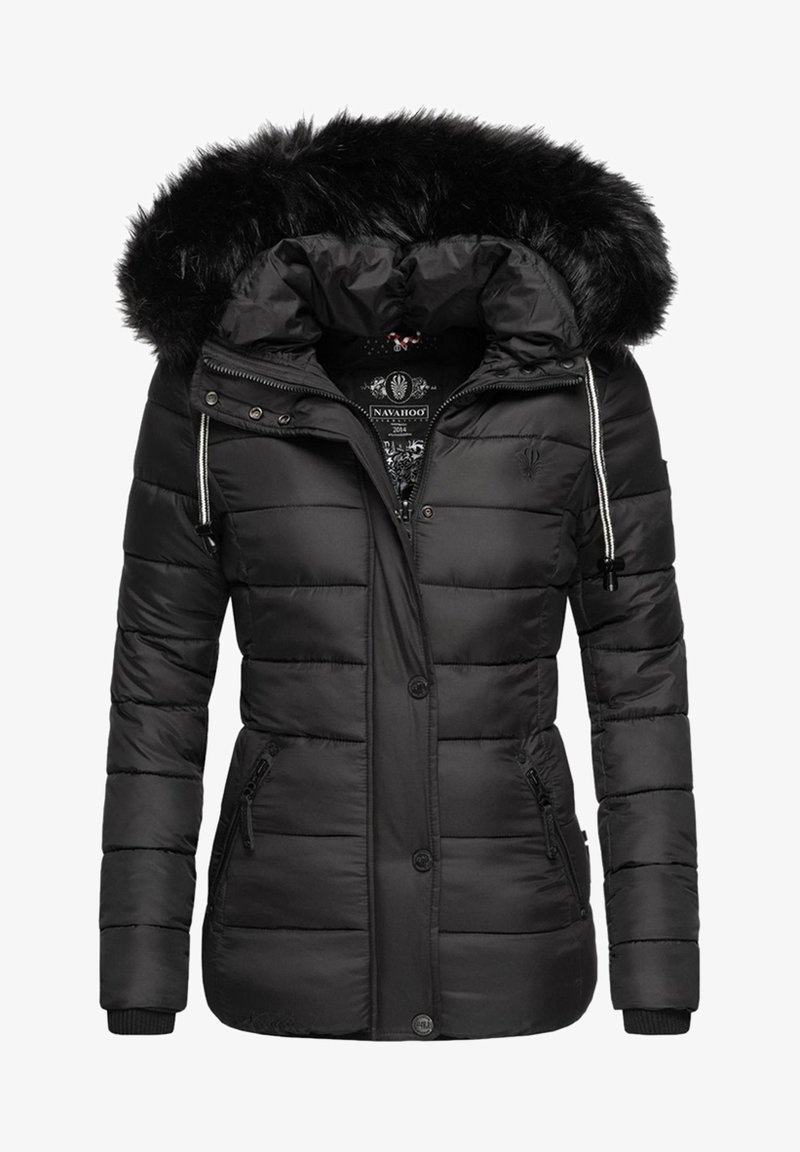NAVAHOO teplá černá bunda s kapucí vel L - 6