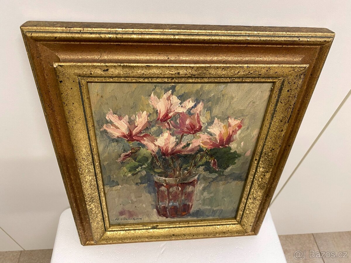 Obraz Květiny -olejomalba na plátně autorka: M.Vodičková - 6