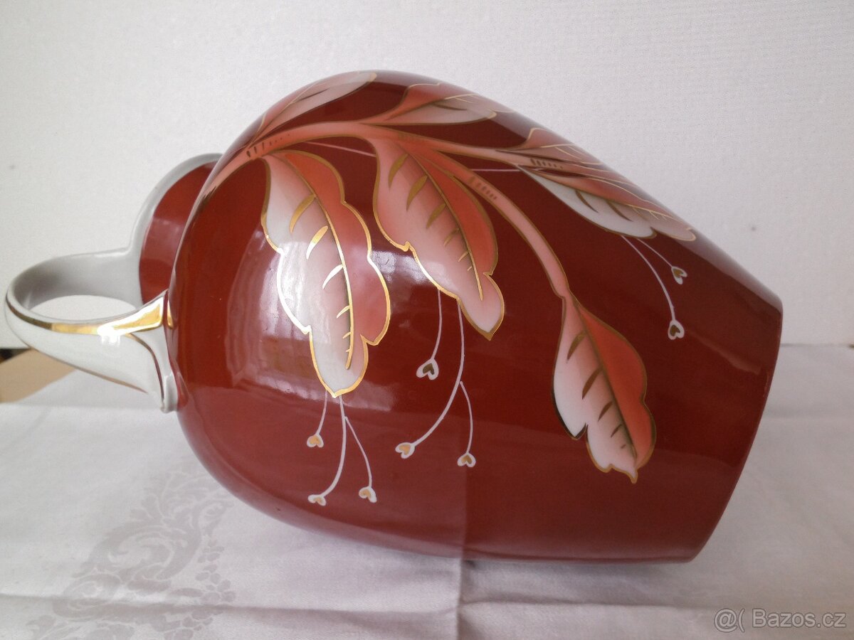 Obrovská starožitná krásná váza sign. obsah 4,4 l. - 6