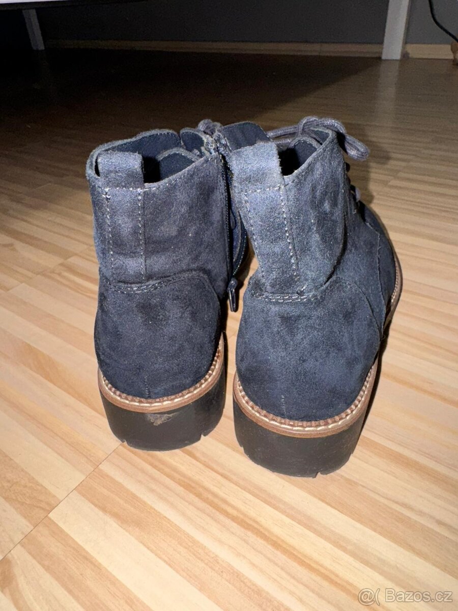 Kotníkové semišové boty Gracelanf - 6