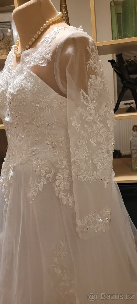 Svatební šaty 40/42 - 6
