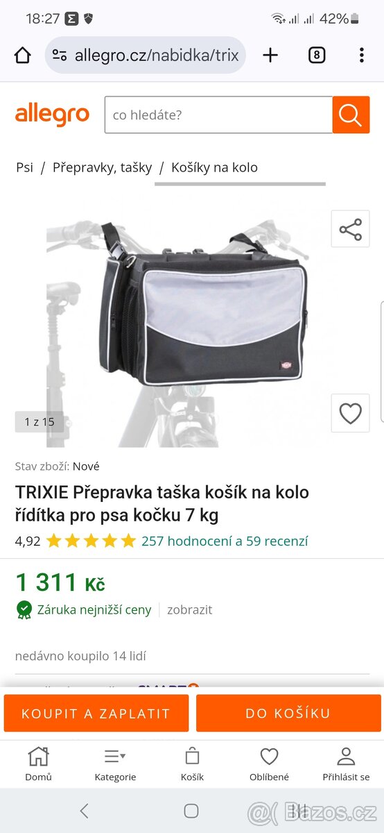 Taška na kolo pro pejsky - 6