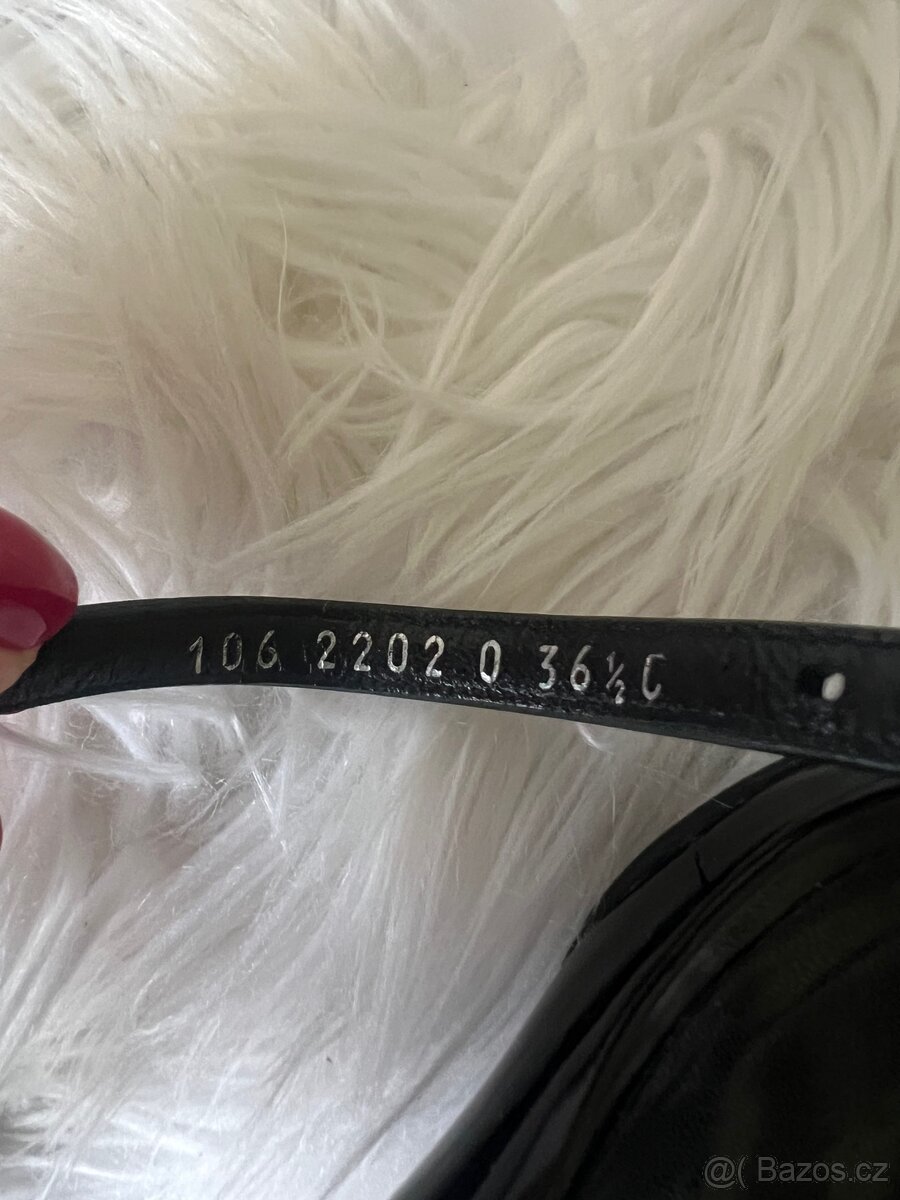 GUCCI ORIGINÁL SPOLEČENSKÉ BOTY NA KLÍNKU NA PODPATKU VEL.37 - 6