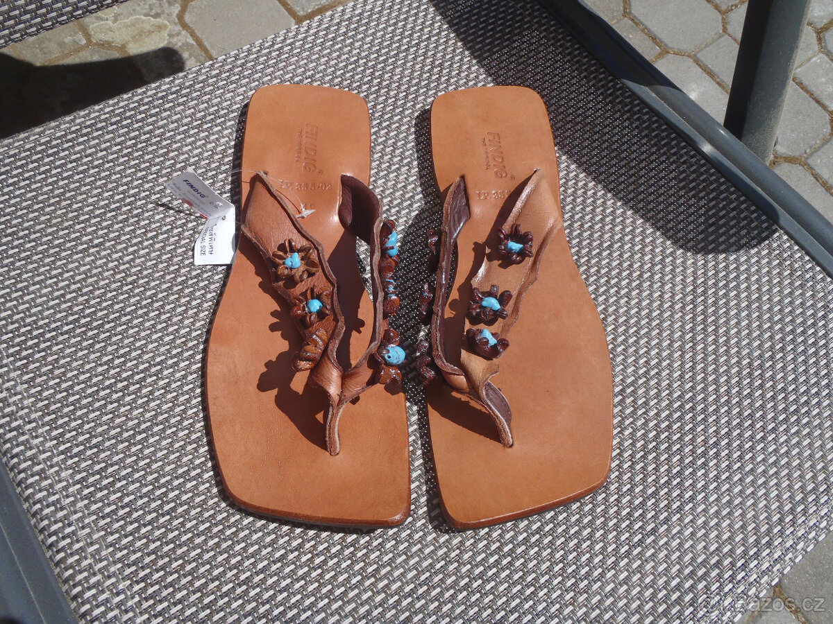 Prodám dámské kožené sandály - 6