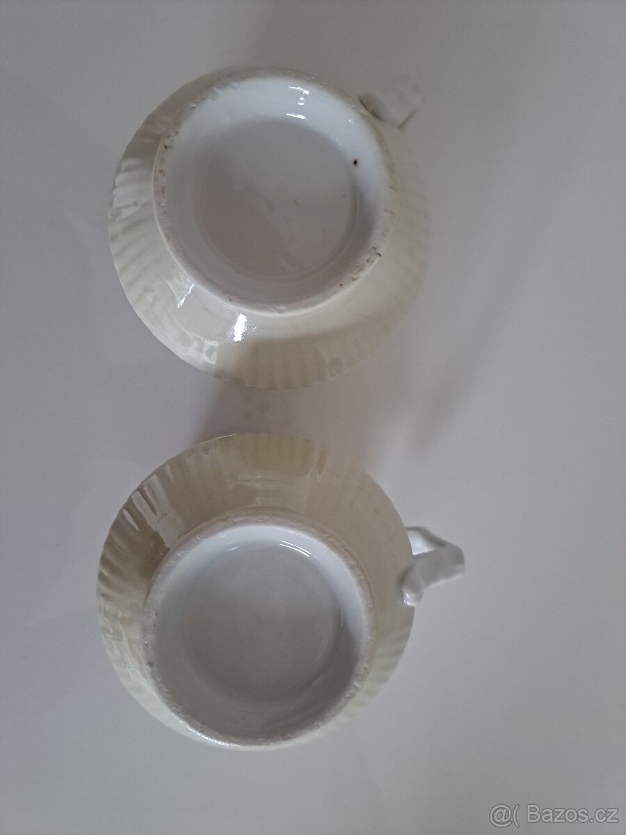 Starožitné hrnečky - mušlák - 6