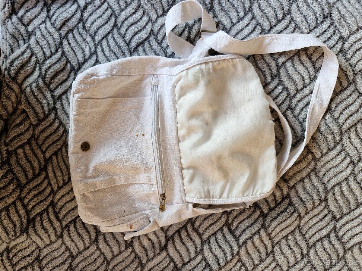 Plátěná kabelka,taška, žebradlo - 6