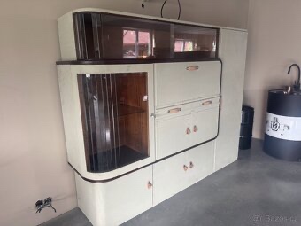 komoda + křesla Halabala starožitnosti, mycák - 6