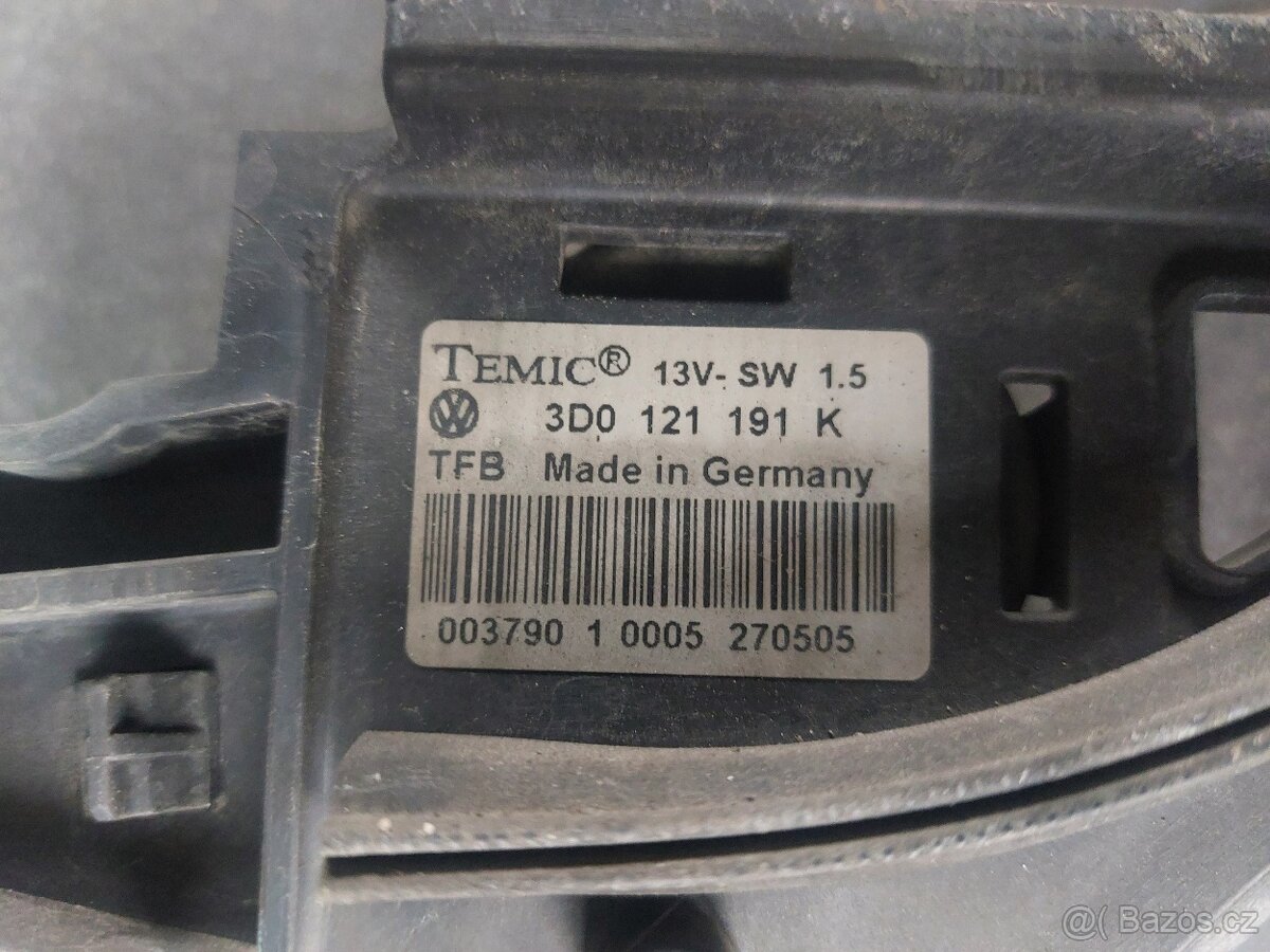 VW Phaeton 3D - sahara, větrák chladiče - 6