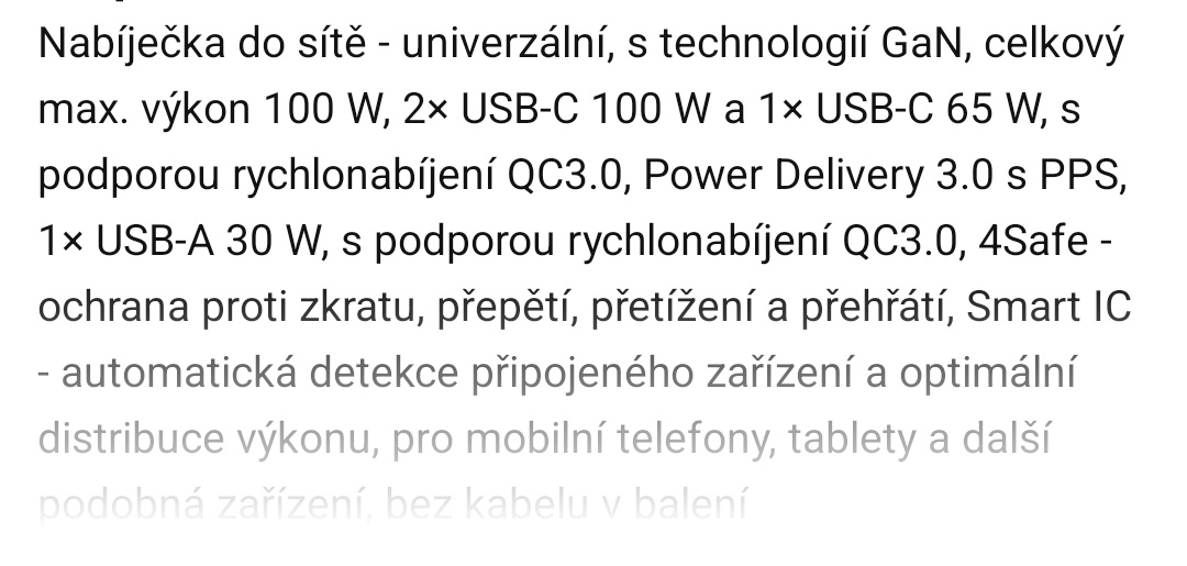 Nabíječka 100W AlzaPower - 6
