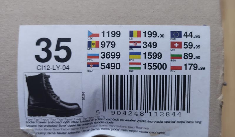 Dámské/dívčí zimní boty černé barvy se zateplením vel. 35 - 6