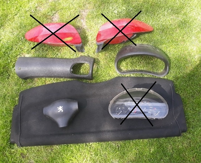 Peugeot 206 r. 2000 bílý 5dv. - díly - 6