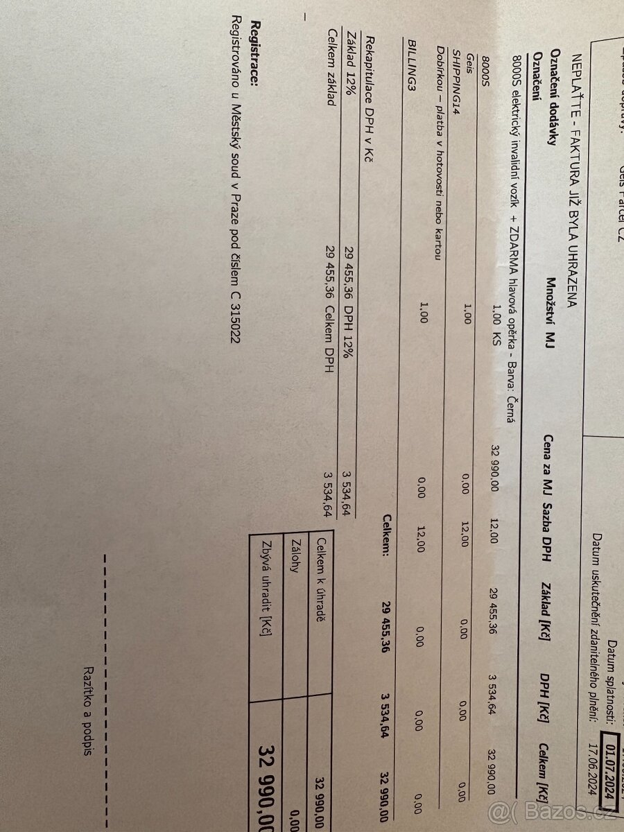 Elektrický invalidní vozík - 6
