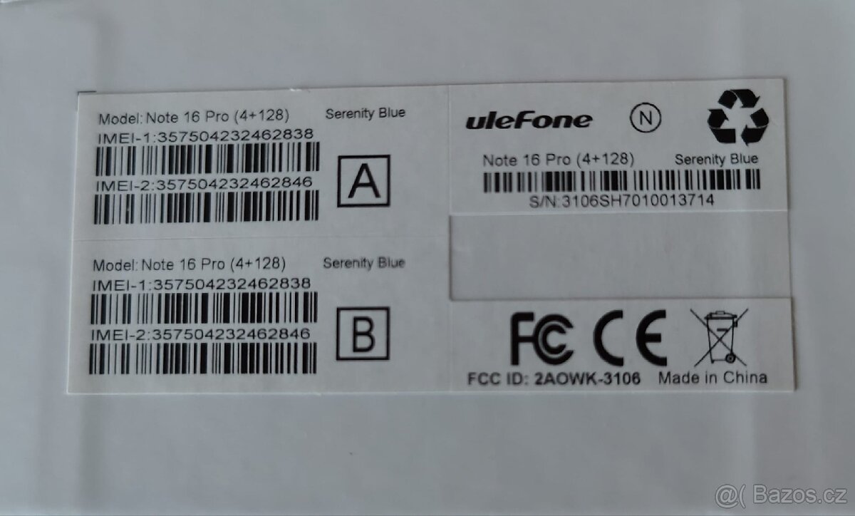 Ulefone Note 16 Pro (128GB) – Serenity Blue – TOP stav - 6